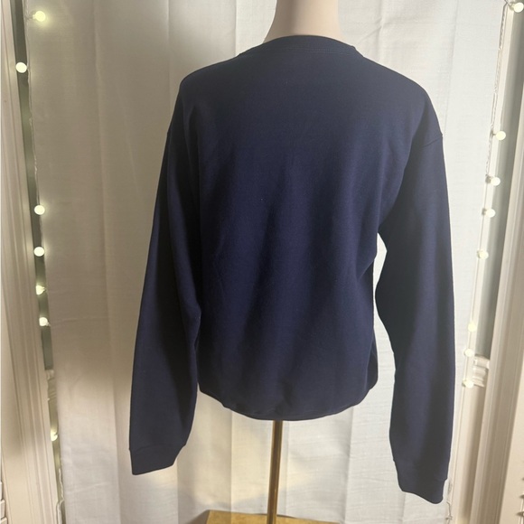 Hanes Navy Christmas Sweater with Santa Hat - Picture 3 of 8